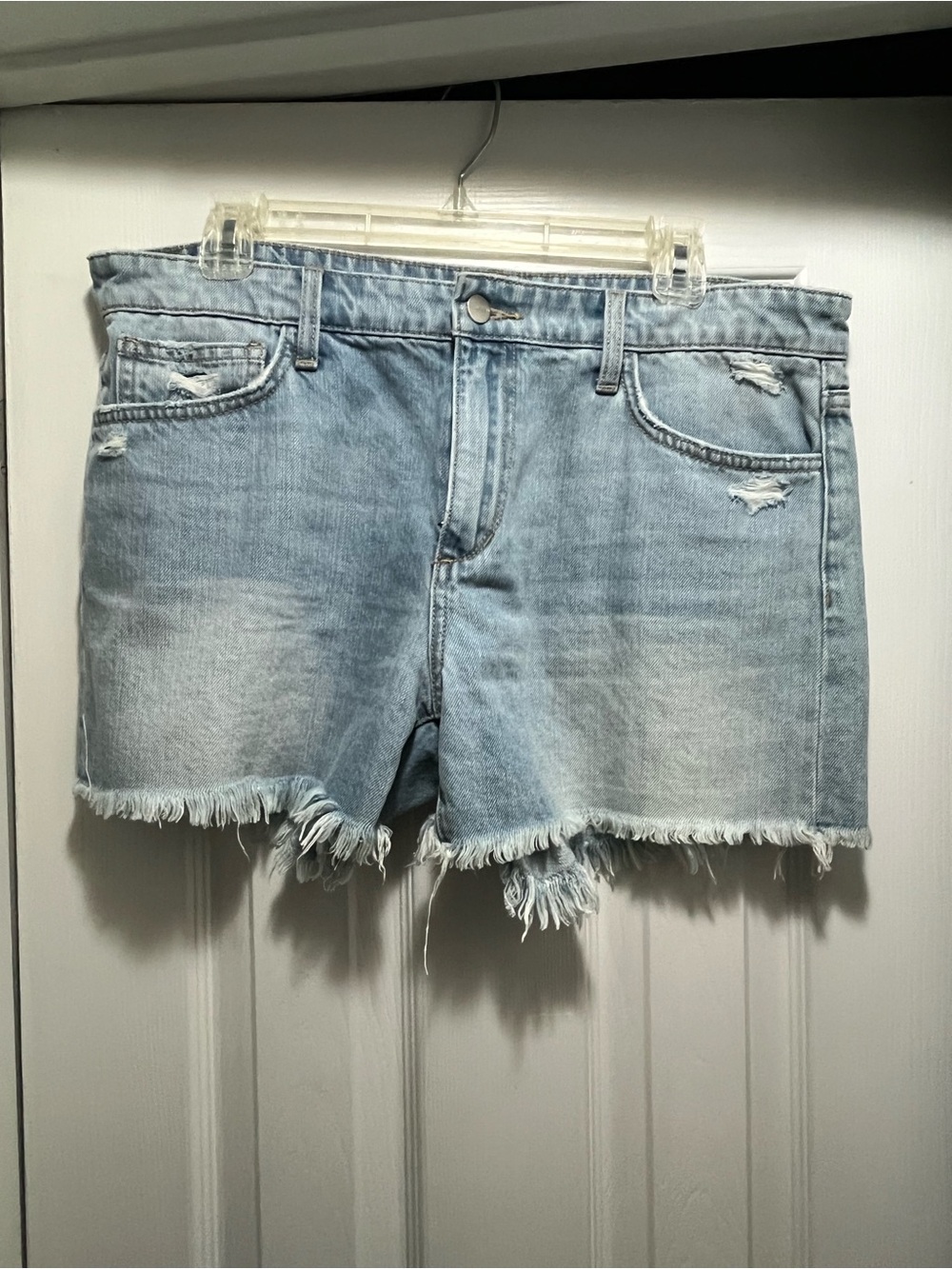 Joe’s Jeans The Ozzie 4” Cut Off Shorts Size 31 Light Wash Distressed